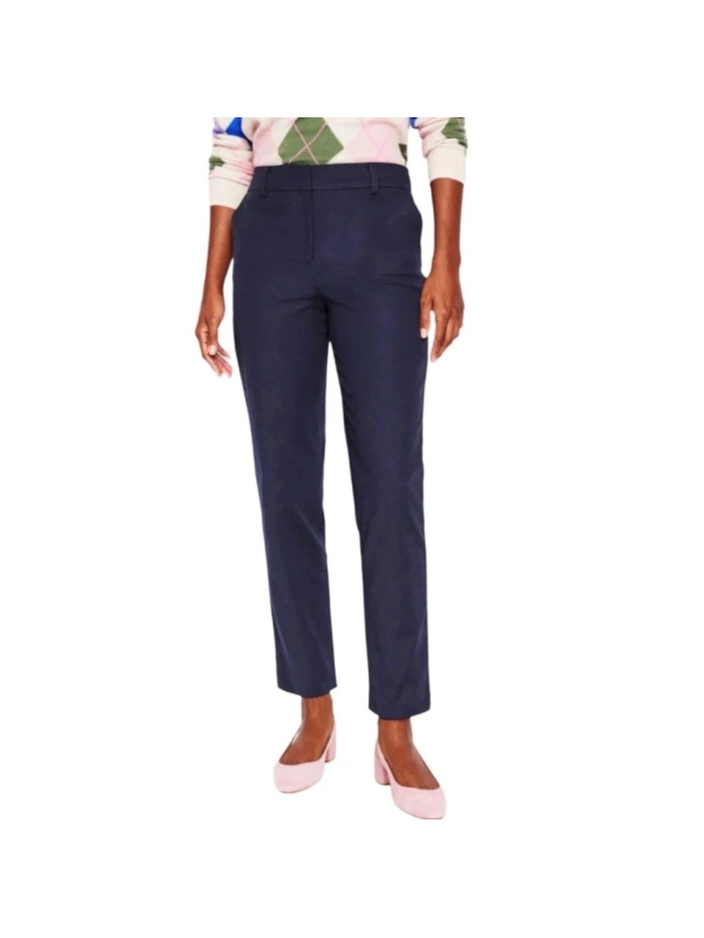 BODEN Richmond 7/8 Trousers Navy Blue Size 6R NWOT